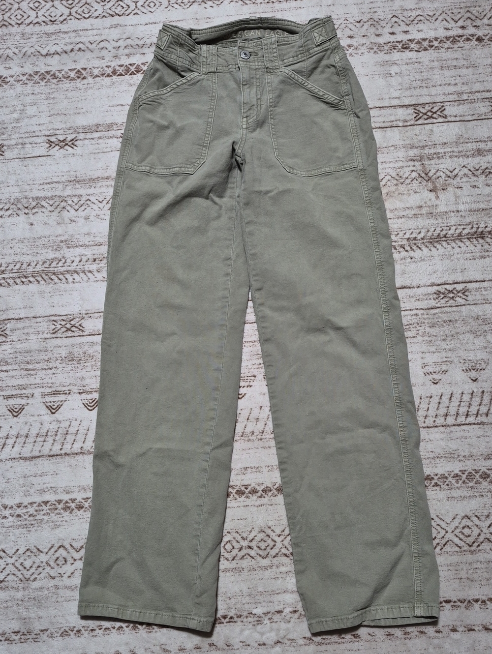 American Eagle Outfitters Men's Olive Utility Cargo Pants